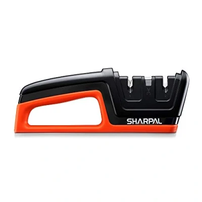 Image of SHARPAL 206N 3 in 1 Kitchen Chef Knife and Scissors Sharpener, Sharpening Tool for Straight Serrated Knives, Repair Hone Blades, Fast Sharpen Scissor