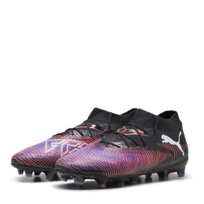 Image of Puma Future 8 PRO FG/AG Unisex Moulded stud football boots for kids, Size: 4, Black/white/glowing red Synthetics/textile