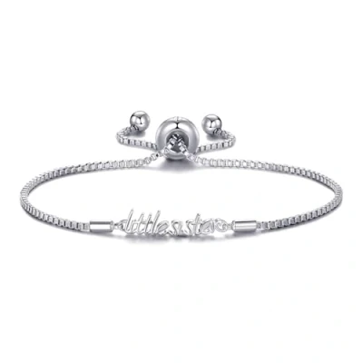 Image of Philip Jones Silver Plated Little Sister Bracelet Created with Zircondia® Crystals