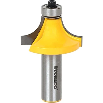 Image of Yonico 13166 Round Over Edge Forming Router Bit, Radius: 1/2&quot; Shank