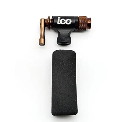 Image of CO2 Bike Pump Inflator for Tyres, Presta and Schrader Valve Compatible road mountain bikes