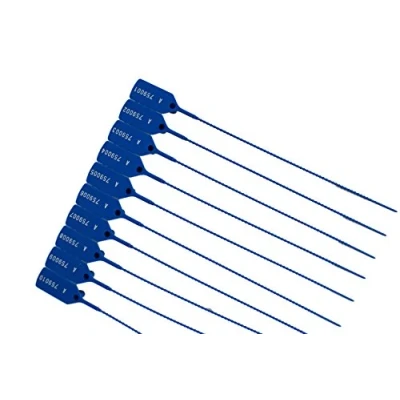 Image of 50 X BLUE SECURITY TAGS NUMBERED PULL TIES SECURE ANTI TAMPER SEALS