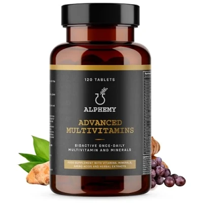 Image of Advanced Multivitamin and Minerals 120 Tablets, (4 Month Supply) 26 A Z High Strength Bioactive Vitamins Minerals. Daily Tablets for Men &amp; Women UK Manufactured