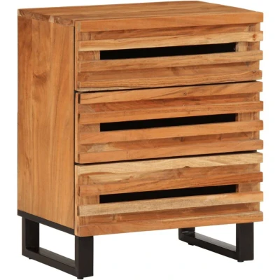 Image of vidaXL Bedside Cabinet 50x34x62 cm Solid Wood Acacia