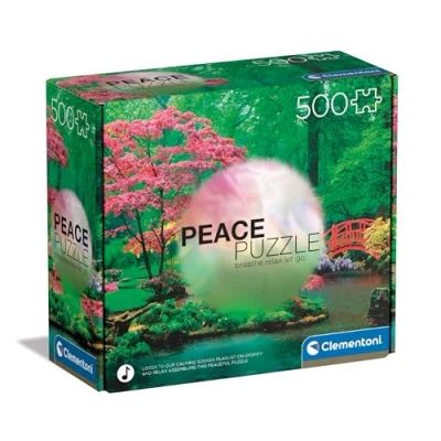Image of Clementoni Jigsaw Puzzle Peace 500 Pieces Raindrops Lullaby For Adults 14 99 Years, Gift Men/Women, Landscape, Made In Italy, 35528