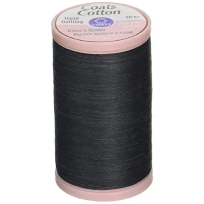 Image of Hand Quilting Cotton Thread 350yd Black