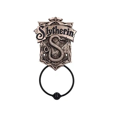 Image of Nemesis Now Officially Licensed Harry Potter Slytherin Door Knocker, Bronze, 24.5cm