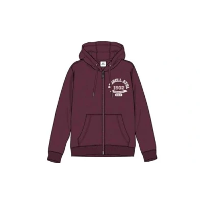 Image of Russell Athletic A20172 BU 482 ZIP THR HOODY Sweatshirt Men&#039;s BURGUNDY Size M