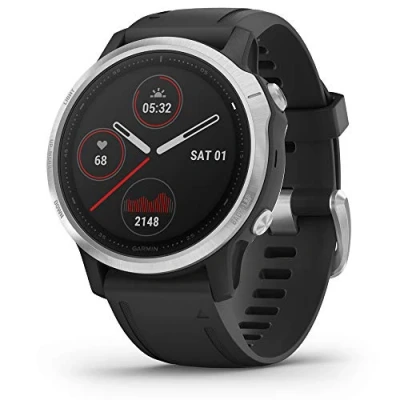 Image of Garmin fēnix 6S, Smaller Multisport GPS Smartwatch, Advanced Health and Training Features, Ultratough Design Up to 9 days battery life, Black