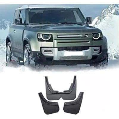 Image of ZJIZOU Car Mud Flaps Mudguard Fender for Land Rover Defender 90 110 L663 2020 2021 2022 2023 2024,Car Guard Wheel Front Rear Flap Splashproof Waterproof.