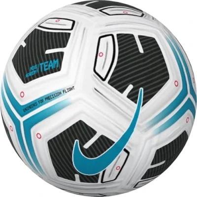 Image of Nike FZ7540 102 NK ACADEMY TEAM FA24 Recreational soccer ball Unisex WHITE/BLACK/LT BLUE FURY Size 3