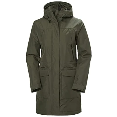 Image of Helly Hansen Women&#039;s W Frida Ins Parka, Utility Green, S