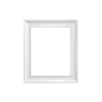 Image of FRAMES BY POST Scandi Vintage White Picture Photo Frame A2 (Plastic Glass)