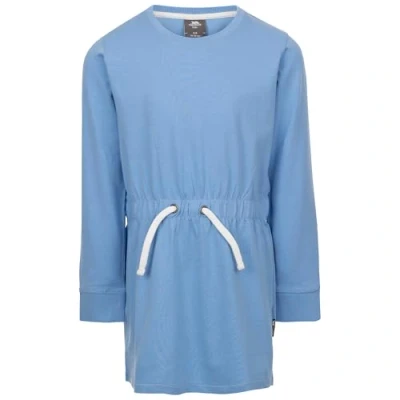 Image of Trespass Girls Long Sleeve Summer Dress with Drawcord Waist Junie