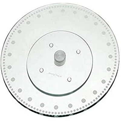 Image of KitchenCraft Sweetly Does It Turntable Cake Stand, Gift Box, Glass, 30 cm