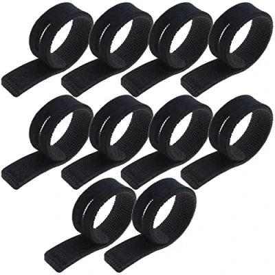 Image of ECSiNG 10PCS Fishing Rod Straps for Tieing Rods Adjustable Stretchy Bracket Belts Magic Strap Fixed Belt Tackle Tie Bag Accessories