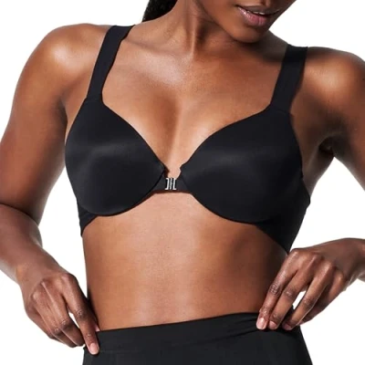 Image of Spanx Women&#039;s Brallelujah Full Coverage Bra, Black (Very 0), 100D