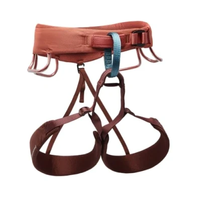 Image of BLACK DIAMOND Womens Momentum Rock Climbing Harness, Baja Sunrise, X Small