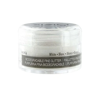 Image of Sizzix Making Essential Fine Biodegradable Glitter, White, 12g, 665456