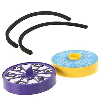 Image of Vacspare Vacuum Cleaner Washable &amp; Post Motor HEPA Filter Kit With Seal Compatible Dyson DC07