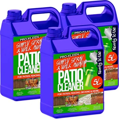 Image of Pro Kleen Ready to Use Simply Spray &amp; Walk Away (3 x 5 Litres) Cleaner for Patio, Fencing, Decking and more!