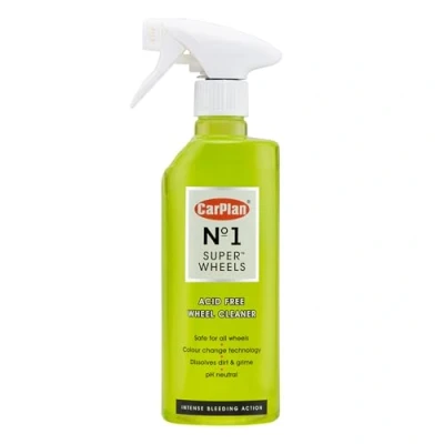 Image of CarPlan Wheel Cleaner Alloy Safe Acid Free Colour Tech No.1 Super Wheels 600ml