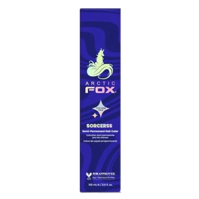 Image of ARCTIC FOX 100% Vegan &amp; Cruelty Free Vibrant Semi Permanent Hair Colour Dye Sorceress 165 ml e