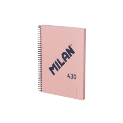 Image of MILAN® A5 Hardcover Notebook 7mm Lined Paper 80 Sheets 95gsm 430 Collection Pink