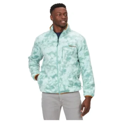 Image of Marmot Men&#039;s Aros Printed Fleece Jacket, Warm Full Zip Outdoor Sweatshirt, Breathable And Wind Resistant Sweater