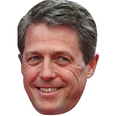 Image of FoxyPrinting Hugh Grant Tv Movie Star Celebrity Cardboard Party Face Mask Fancy Dress