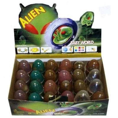 Image of Henbrandt 24 x Mini Stretchy Space Alien Embryo In Goo &amp; Hard Egg Shell Party Gift Toys