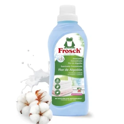 Image of Frosch Cotton Flower Softener 750 ml, Concentrated, Hypoallergenic, 31 Washes