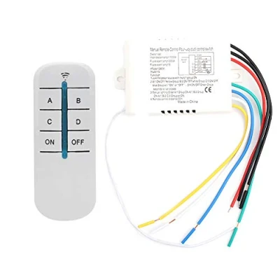 Image of Wireless Remote Control Switch 4 Ways ON/OFF 220V Digital Wall Light Receiver Transmitter with Anti disturbance