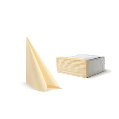 Image of Alvotex Chic Airlaid 50, Fabric Like, Disposable Napkins, Paper, Champagne, 40x40 cm
