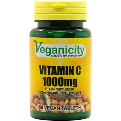 Image of Veganicity Vitamin C 1000mg: Antioxidant Supplement: 60 Tablets...