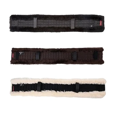 Image of LeMieux Simuwool General Purpose Girth Cover XL Black/Black