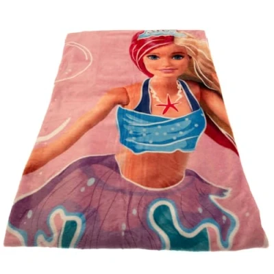 Image of Carbotex Barbie Fleece Blanket Cuddly 130 x 170 cm
