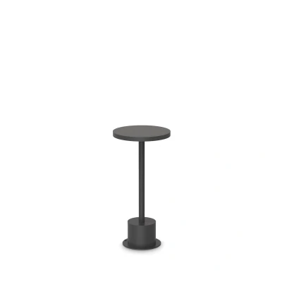 Image of Toffee Wide 25cm LED Outdoor Portable Lamp Black 3000K IP65