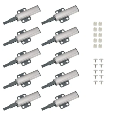 Image of LT Easiyl 10 Sets Push to Open Door Catches Magnetic Latch Opener for Furniture Wardrobe Closure Drawers Compatible with IKEA BESTA Cupboard