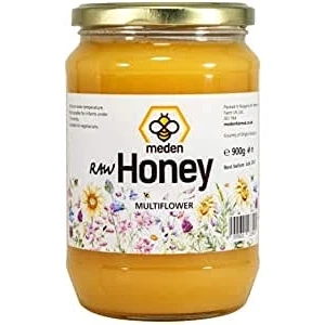 Image of 100% Pure Natural Wildflower Meden Honey 900g Unfiltered Unheated Unpasteurized Crystallised