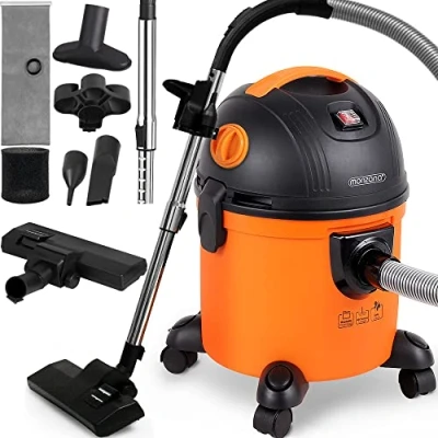 Image of Monzana® Wet Dry Vacuum Cleaner 1200W Blowing Function 15L Dust Container Multi Purpose Household Floor Dirt Water Vac 8m Operating Radius Including Accessories Orange Black