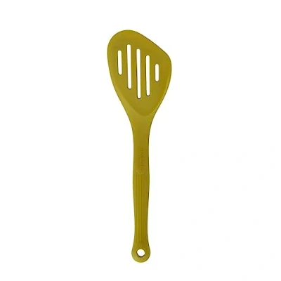 Image of Colourworks Silicone 28cm Slotted Turner Green
