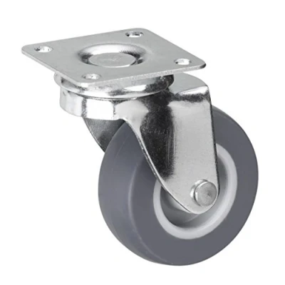 Image of Meister Swivel Castor ✓ Rubber Wheels Soft Tread Plate /Transport Roller Bearing Heavy Duty Roll, 800650