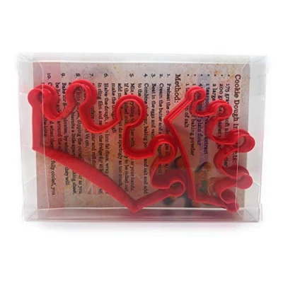 Image of Crown Cookie Cutter Set of 2, Biscuit, Pastry, Fondant Clay