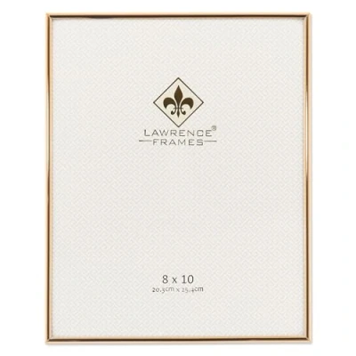 Image of Lawrence Frames 8W x 10 Inch H Simply Gold Metal Picture Frame (670080)
