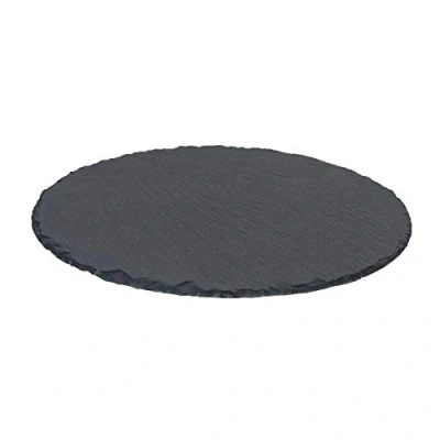 Image of 33cm Round Slate Serving Platter By Argon Tableware