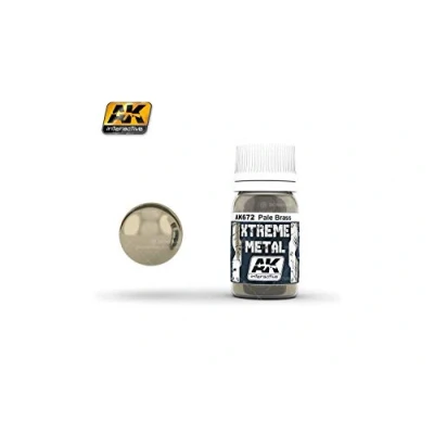 Image of AK Interactive 30ml Extreme Metal Paints Pale Brass # 672