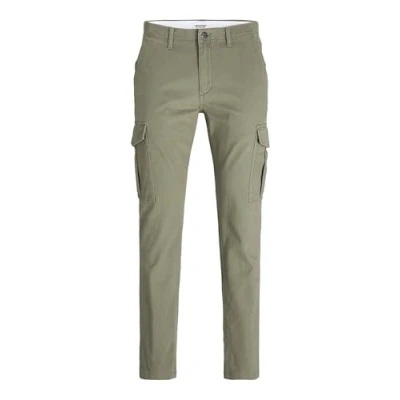 Image of JACK &amp; JONES Men&#039;s Jpstmarco Jjjoe Cargo Trousers, Dusty Olive, 27 W/30 L