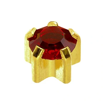Image of Caflon Blu 24 Carat Gold Plated Clawset January Birthstone Studs