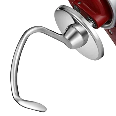 Image of Gdrtwwh Stainless Steel Dough Hook Attachment for KitchenAid 4.5 5 Quart Tilt Head Stand Mixer,Replacement Parts Bread Hook, Dishwasher Safe(Replace K45DH)
